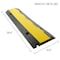 Pyle Cable Ramp, 1.96 in H, 35.40 in L, 13.60 in W, 3 Channel, Thermoplastic Rubber PCBLCO105 - alternate 4